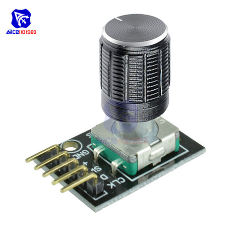 Module d'encodeur de commutateur rotatif KY-040 avec capuchon de bouton rotatif de 15 × 16.5mm pour Arduino ► Photo 1/6