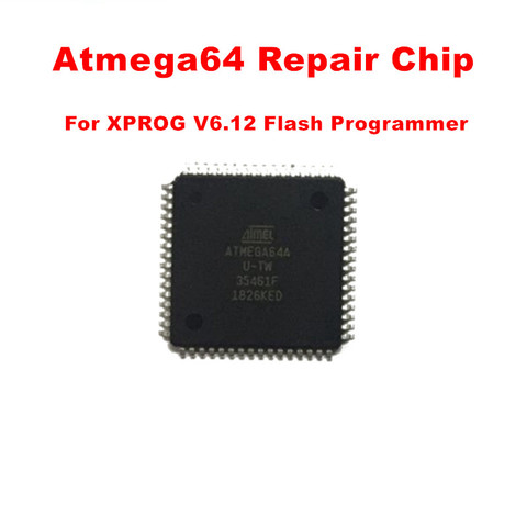 XPROG-M V6.12/V6.17 V5.55 V5.86 Flash CPU Atmega64A Réparation Puce pour XPROG-M D'ÉCUS Programmeur ATMEGA 64 Puce Flash ► Photo 1/2