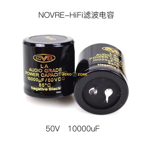 NOVER – condensateur électrolytique de qualité AUDIO 10000uF/50V 35x35mm, 2 pièces, puissance HIFI 10000UF 50V ► Photo 1/2