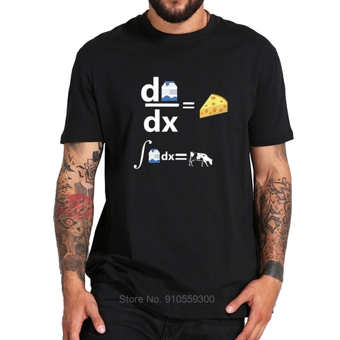 Différentiel de lait est fromage t-shirt vache drôle Science maths Camiseta calcul Inverse du lait est vache t-shirt taille ue ► Photo 1/6