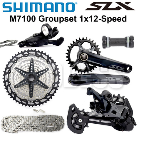 SHIMANO DEORE SLX M7100 groupe 1x12-Speed 10-51T 32T 34T 170 175mm pédalier VTT groupe M7100 dérailleur arrière ► Photo 1/5