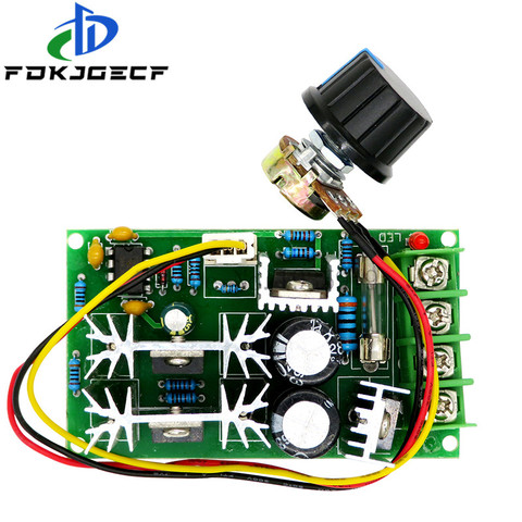 Régulateur de vitesse de moteur, DC 10-60V 12V 24V, PWM, interrupteur de contrôleur de vitesse, courant 20a, Module d'entraînement haute puissance ► Photo 1/3