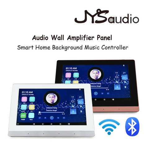 Amplificateur mural Audio clavier 7 pouces Android 5.0 système intelligent WIFI Bluetooth connexion amplificateur alimenté avec YouTube,Google Play ► Photo 1/6