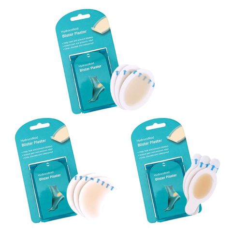 Bandes adhésives imperméables, plâtre hydrocolloïde, 4 pièces/boîte ampoules, Gel autocollant Anti-usure pour le talon, soulagement de la douleur, tampons de Patch pour pédicure ► Photo 1/6