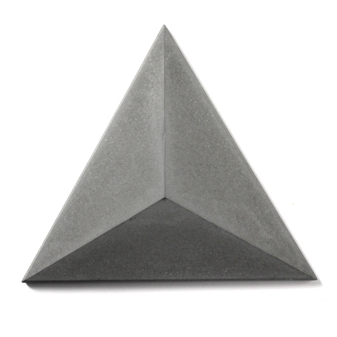 Moule en béton de Silicone triangulaire | 3D, moule de plâtre mural, outil en pierre décorative fait à la main ► Photo 1/5