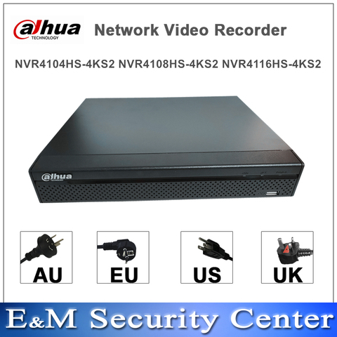 Enregistreur vidéo réseau dahua Compact NVR 4/8/16CH 1U Lite NVR4104HS-4KS2 NVR4108HS-4KS2 NVR4116HS-4KS2 mini NVR ► Photo 1/1