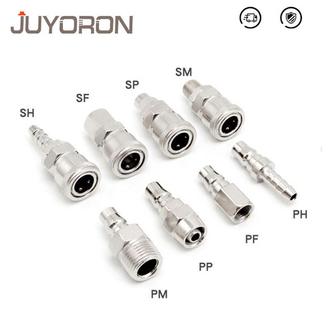 Pneumatic Fitting Quick Connector C Type High Pressure Coupling PP20 SP20 PF20 SF20 PH20 SH20 PM20 SM20 Air Compressor Connector ► Photo 1/6