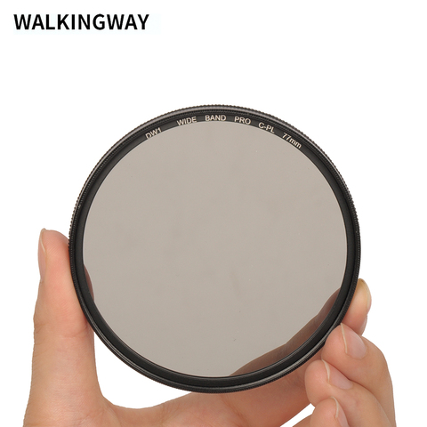 Walkingway filtres à CIR-PL polarisage circulaire, filtre pour caméra CPL, objectif de caméra DSLR Canon de Nikon, 49/52/58/62/67/72/82mm ► Photo 1/6