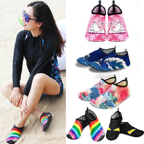 Plage natation Sport nautique chaussettes pieds nus Sneaker gymnase Yoga Fitness danse natation surf plongée plongée en apnée chaussures pour enfants hommes femmes ► Photo 1/6