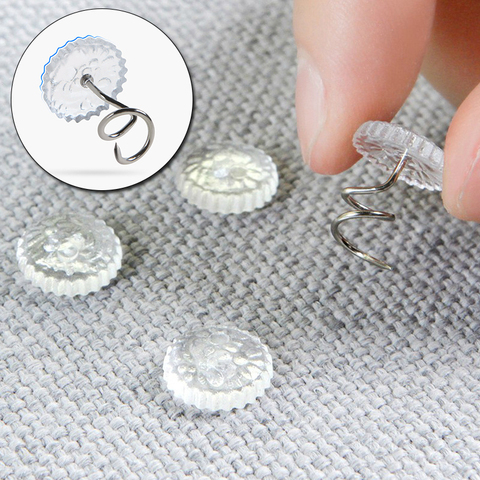 20 pièces lit feuille pince Fixer Transparent torsion ongles canapé coussin couvertures couverture pinces support fixation antidérapant pour la maison ► Photo 1/6