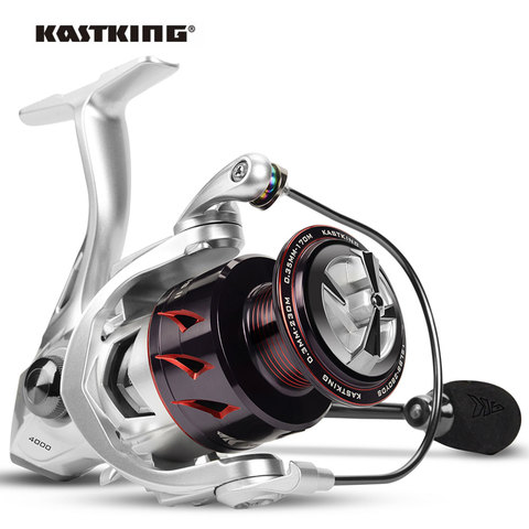 KastKing sparacus II moulinet de pêche à la filature en Fiber de carbone rondelle de traînée bobine en aluminium 10kg glisser 7 + 1 roulements à billes pour l'eau salée ► Photo 1/6