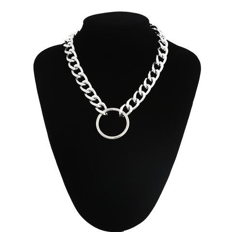 Collier ras du cou pour hommes et femmes, chaîne épaisse, Massive, sur le cou, accessoires goth grunge e girl, 2022 ► Photo 1/6