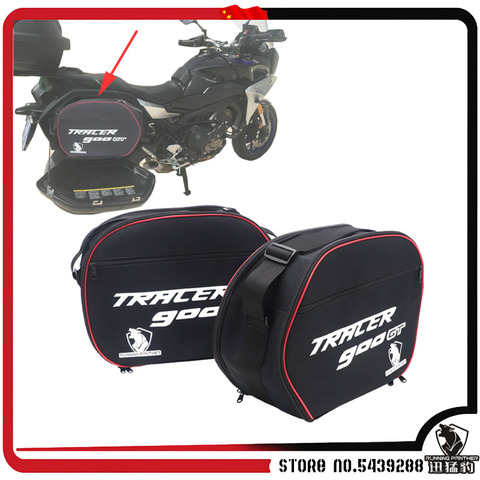 Sacs de bagages noirs pour moto, sacoches pour voiture, compatible avec YAMAHA FJR 2022/TDM 2022, TRACER 900GT 1300 900, livraison gratuite ► Photo 1/6