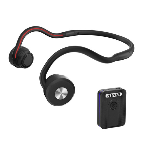Conduction osseuse Bluetooth casque sans fil aides auditives casque de sport Portable mini amplificateur aide auditive pour TV les personnes âgées ► Photo 1/6