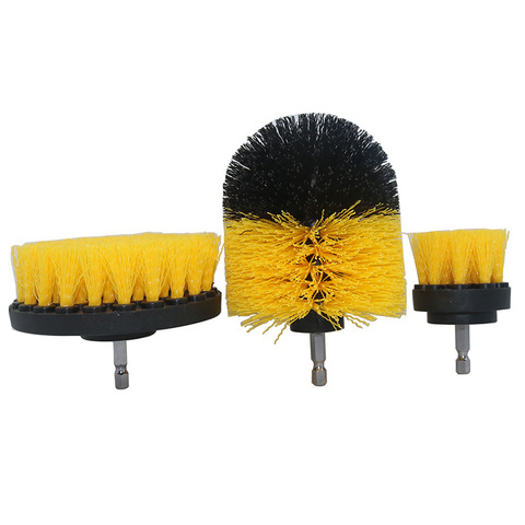 Nettoyeur de baignoire brosse de toilette PP, accessoires de forage à poils, outil de nettoyage bain tapis de voiture, outil de nettoyage, perceuse électrique ► Photo 1/6