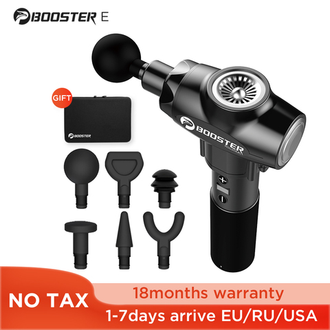 BOOSTER E – Pistolet de massage musculaire pour fitness et relaxation, stimulation des tissus profonds du corps, soulage la douleur, remise en forme et thérapie ► Photo 1/6