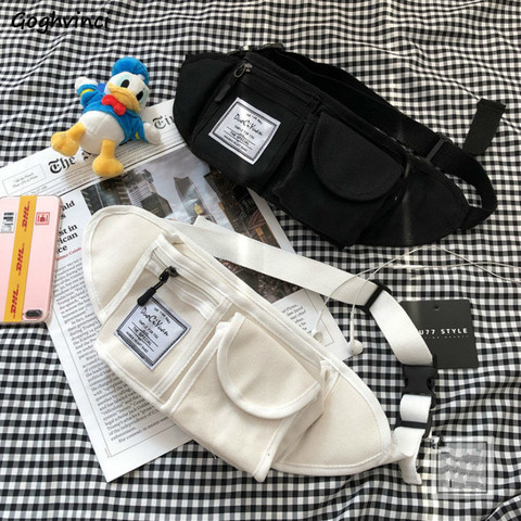 Femmes taille Packs multi-poches poitrine Patchwork Fanny Pack Hip-hop Harajuku poche unisexe décontracté tout-match mode Chic bandoulière ► Photo 1/6