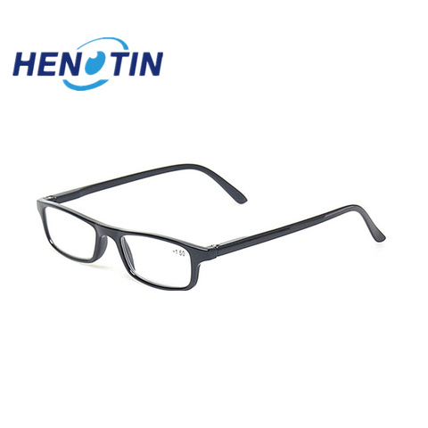 Nouveau Super léger ultra-mince lunettes en plastique cadre carré mode femmes et hommes lunettes de lecture Design classique lunettes de lecture ► Photo 1/4