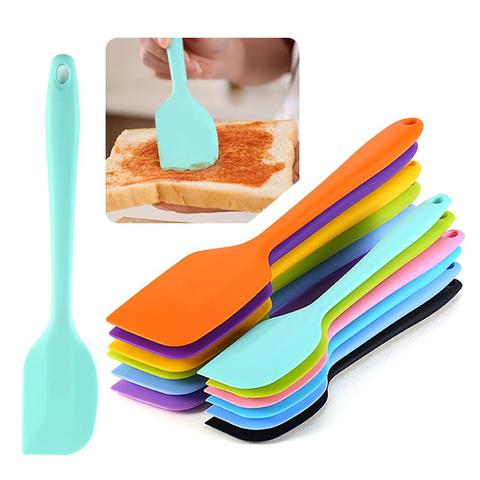 Jeu de spatules en silicone de qualité alimentaire, antiadhésives, pour la cuisson du beurre, pour cookies, grattoir à gâteaux ► Photo 1/6