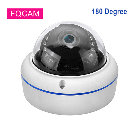 Full HD 5MP filaire IP caméras de sécurité POE 180 degrés grand Angle 1.7MM ONVIF détection de mouvement Surveillance CCTV caméra 20M IR ► Photo 1/6