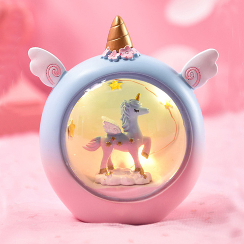 Dessin animé licorne LED veilleuse pour enfants bébé enfants pépinière lampes animaux jouets chambre décor cadeau d'anniversaire ► Photo 1/6