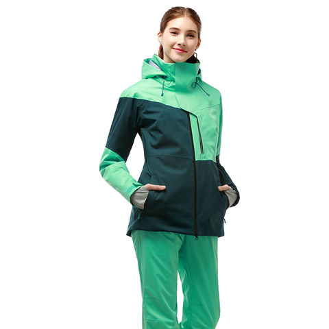 RUNNING RIVER veste de Ski à capuche pour femme, marque de haute qualité, vêtements d'hiver chauds à capuche, vêtement de ski professionnel, vêtement d'extérieur, # A9014 B7081 ► Photo 1/4