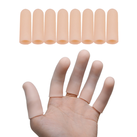 Tubes en Gel de Silicone 10 pièces, 1x5cm, Protection des doigts, Blister, soulagement de la douleur des pieds, produit de soins, D0280 ► Photo 1/6