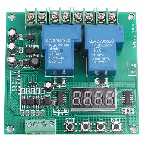 Carte de contrôleur de moteur avant/arrière YYB-5 12V 24V moteur deux relais retard Module de Cycle de synchronisation bricolage moteur relais meilleure offre ► Photo 1/6