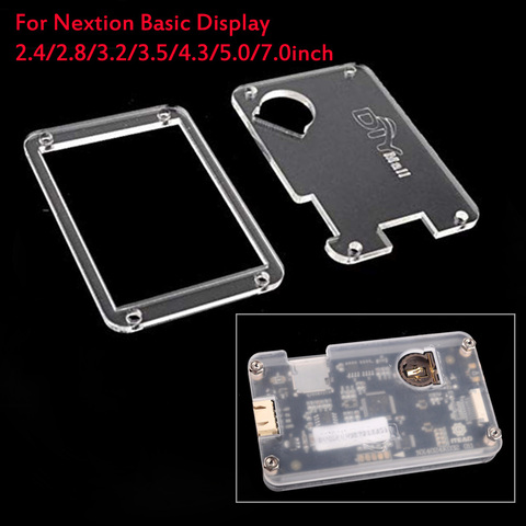Étui Transparent Transparent acrylique pour Nextion écran tactile de base 2.4/2.8/3.2/3.5/4.3/5.0/7.0/pouces Nextion étui Transparent ► Photo 1/4