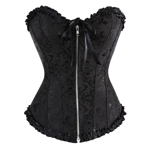 Bustier Corset amincissant en dentelle, Sexy, grande taille S M, L-XXL ► Photo 1/6