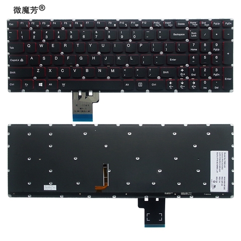 Clavier américain rétro-éclairé, pour Lenovo Y50 Y50-70 Y70-70 U530 U530P U530P-IFI ► Photo 1/3