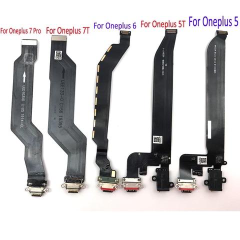 Station de charge USB type-c, connecteur Jack, carte de charge, câble flexible pour Oneplus 3 5 5T 6 7 7T 8 Pro, pièces de réparation ► Photo 1/3