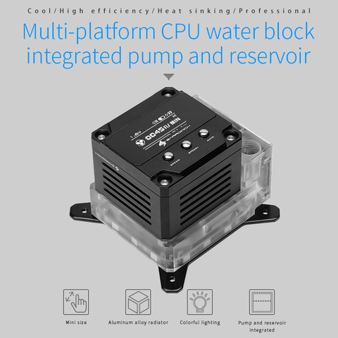 Barrowch-réservoir de pompe à bloc CPU 3 en 1, pompe intelligente PWM 17W, avec affichage numérique OLED, FBLTPRK-04/LTPRK-04 ► Photo 1/6