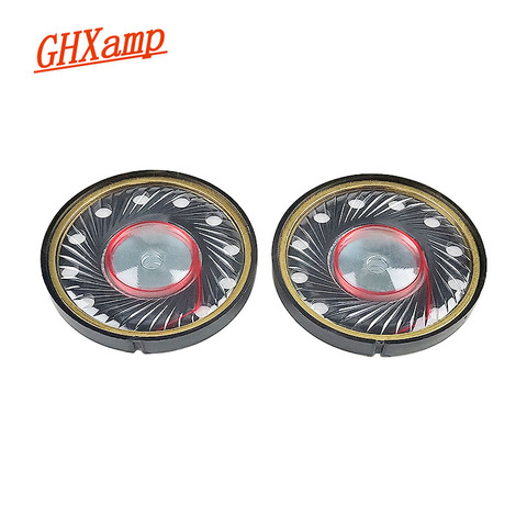 GHXAMP – haut-parleur HIFI, 40mm, 32ohm, gamme complète de haut-parleurs, aimant à 16 cœurs, diaphragme en PET, unité de casque, bricolage, 2 pièces ► Photo 1/6