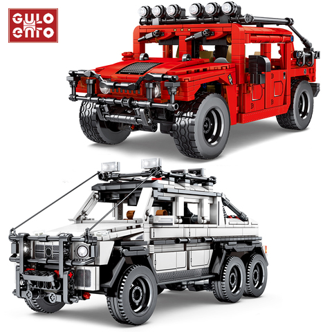 Véhicule tout-terrain G500 SUV, 953 pièces, blocs de construction, ville, voiture, camion, créateur, idées, briques, jouets pour enfants, cadeau d'anniversaire ► Photo 1/6