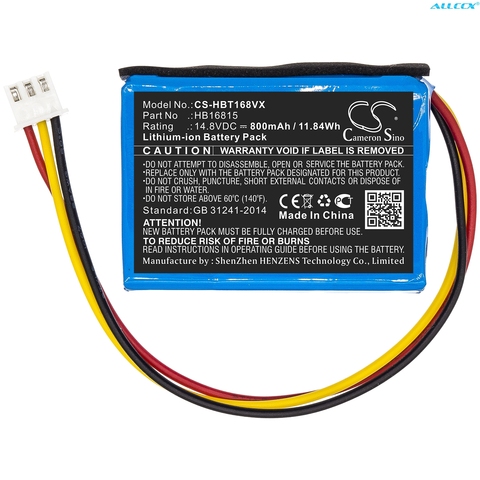 Camel Sino – batterie d'aspirateur 800mAh HB16815 pour HOBOT 168,188,198,268,288 ► Photo 1/6