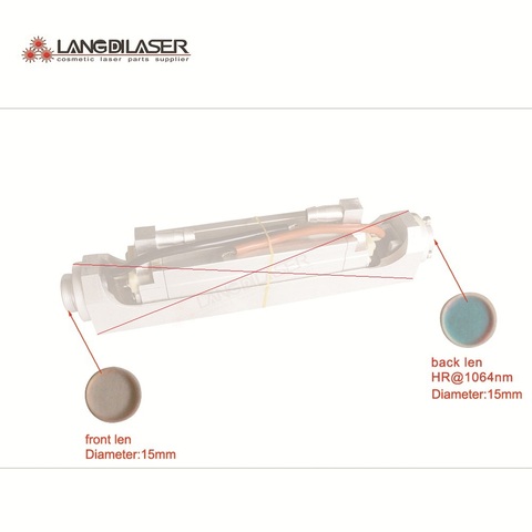 YAG – lentille laser, inclure: miroir avant et arrière (miroir arrière), taille: d15 mm * 4mm ► Photo 1/1