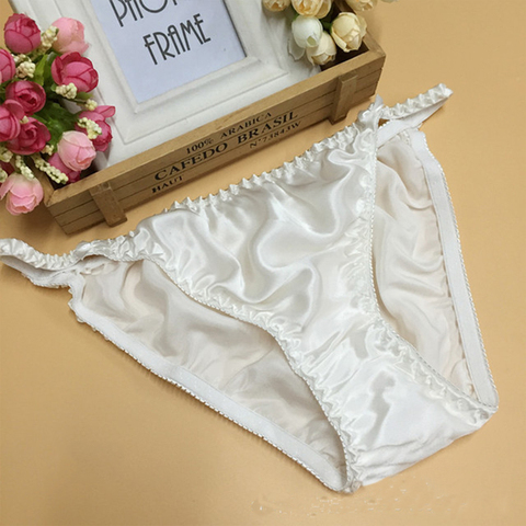 Culotte en soie respirante sans Trace pour femme, sous-vêtement Sexy, culotte tanga, Lingerie sans couture, nouvelle collection ► Photo 1/6