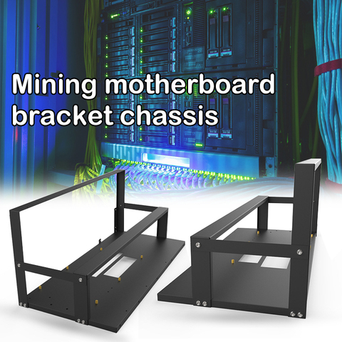 Support de boîtier de minage pour carte mère, cadre de plate-forme de minage ouvert ETH/ETC/ZEC éther, accessoires outils pour support 8 GPU uniquement ► Photo 1/6