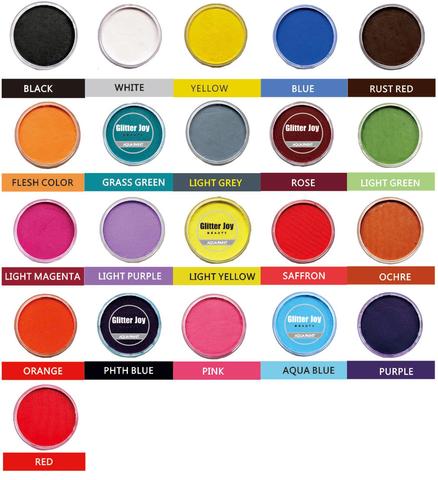 Pigment de maquillage professionnel Non toxique, 30g/pièce, peinture pour le visage et le corps, Vibrant, activé par l'eau, pour Festival, Costume d'halloween ► Photo 1/5