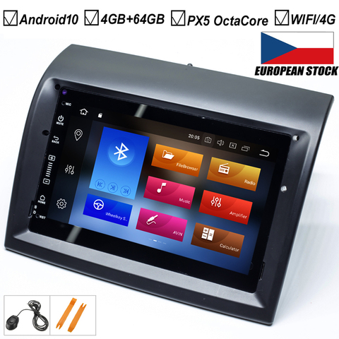 Voiture Android 10.0 pas lecteur DVD GPS pour FIAT Ducato 2006-2017 CITROEN cavalier PEUGEOT Boxer Radio BT miroir lien carte WIFI 4GB + 64GB ► Photo 1/6