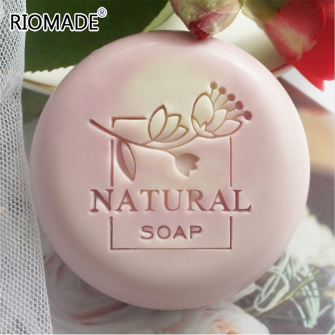 Tampon de savon naturel en forme de fleur, timbres personnalisés en acrylique Transparent, pour chapitre avec poignée, sceau fait à la main Z0587NS ► Photo 1/1