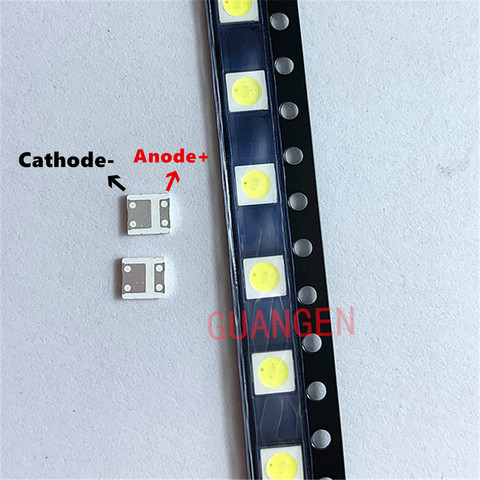 Rétro-éclairage UNI LED 1W 3V 90LM, 200 pièces, 3535, 3537, blanc froid, pour Application TV, MSL-635PZW-F46 ► Photo 1/1