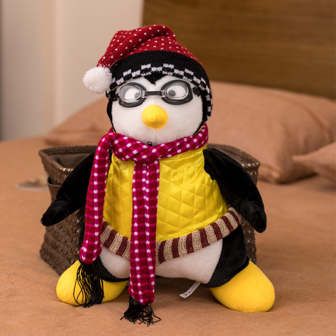 Peluche pingouin serre-tête pour enfants, 27/45cm, jouet mignon, cadeau idéal ► Photo 1/6