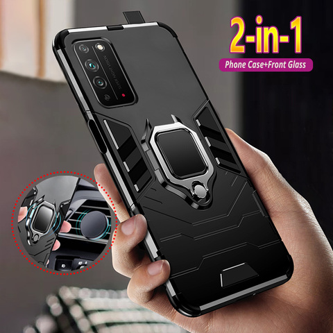 Coque armure pour Huawei Honor 10X 9X Premium 9C 9A 9S 8X Max 8A 7A 7C Pro 6X STK-LX1 AUM-L29 Coque de protection antichoc pour téléphone AUM-L41 ► Photo 1/6