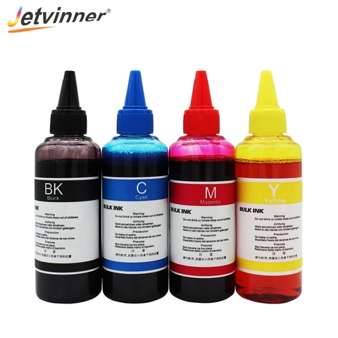 Jetviner – Kit de recharge d'encre à colorant universel, 400 ml, Compatible avec Epson, Canon, HP, pour imprimantes Brother ► Photo 1/6