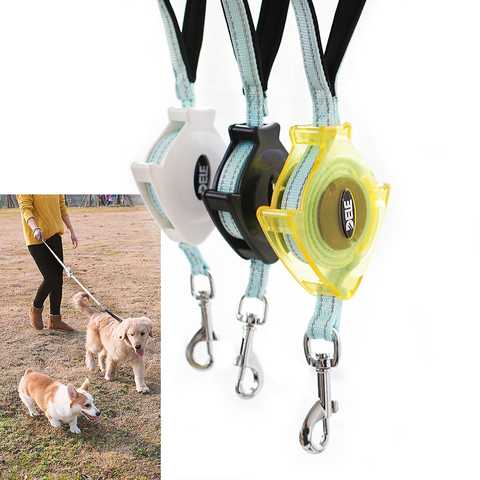 DELE – laisse rétractable pour animaux de compagnie, 1.4m, pour les petits/moyens jusqu'à 40kg, sans enchevêtrement, Extension à Double Direction, Portable ► Photo 1/6