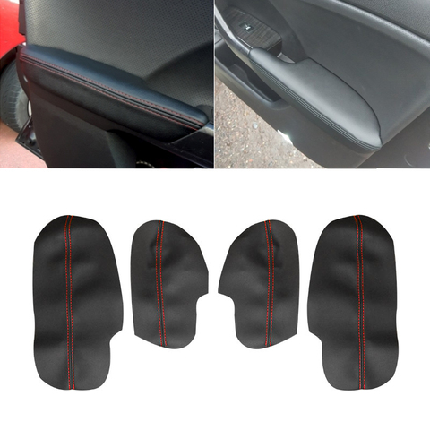 Couverture de panneaux de porte en cuir souple pour Honda Accord 2009 accessoires intérieurs de voiture garniture d'autocollant de couverture d'accoudoir de porte ► Photo 1/1