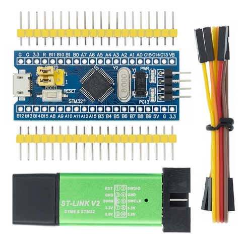 Module de carte de développement de système Minimum STM32 d'origine, pour simulateur Arduino st-link V2 Mini STM8, téléchargement ► Photo 1/6