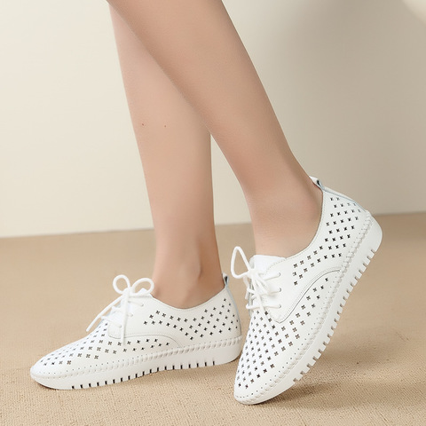 2022 été sneaker femmes plate-forme chaussures femme en cuir véritable marche sandales plates pour les femmes respirant confort vacances chaussures ► Photo 1/4